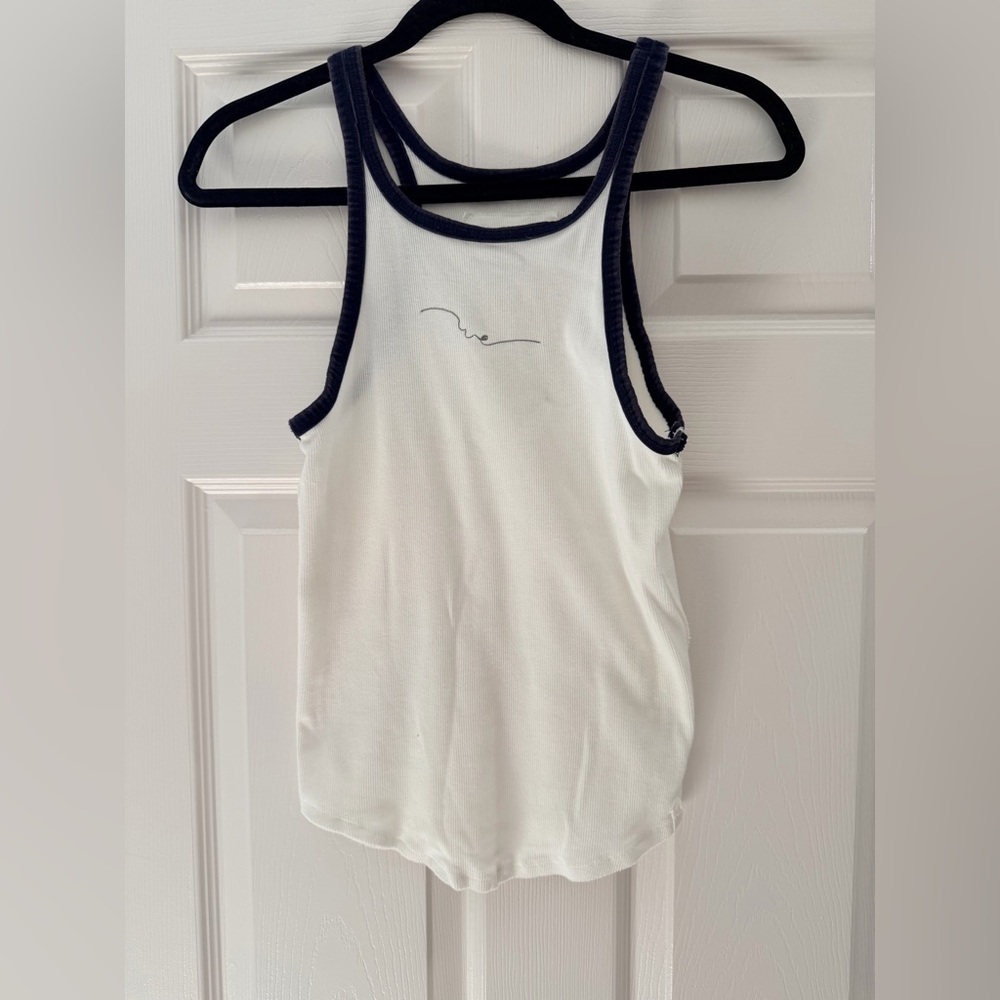 We The Free “We” Tank with Navy Trim